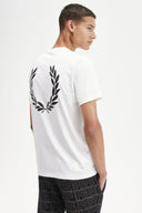 Fred Perry Ανδρικό  Laurel Wreath Graphic T-Shirt M7784-100 Λευκό