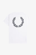 Fred Perry Ανδρικό  Laurel Wreath Graphic T-Shirt M7784-100 Λευκό