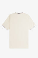 Fred Perry Ανδρική Μπλούζα Crepe Piqué T-Shirt M8585-560 Εκρού