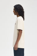 Fred Perry Ανδρική Μπλούζα Crepe Piqué T-Shirt M8585-560 Εκρού