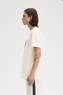 Fred Perry Ανδρική Μπλούζα Textured Laurel Wreath T-Shirt M8587-560 Εκρού