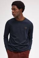 Fred Perry Ανδρική Μακρυμάνικη Μπλούζα  Twin Tipped T-Shirt M9602-M68 Μπλε