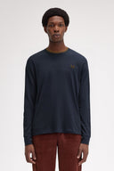 Fred Perry Ανδρική Μακρυμάνικη Μπλούζα  Twin Tipped T-Shirt M9602-M68 Μπλε