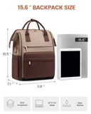 Γυναικείο Σακίδιο με USB Lovevook 15,6'' MB2146 brown