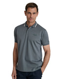 Navy & Green Ανδρική Μπλούζα Πόλο Κοντομάνικη 24EY.040/1PL METAL BLUE Γκρι Σκούρο