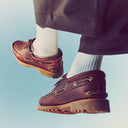Timberland Ανδρικά Παπούτσια Δερμάτινα  Authentic 3-Eye Boat Shoe TB050009648 Μπορντό