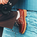 Timberland Ανδρικά Παπούτσια Δερμάτινα  Authentic 3-Eye Boat Shoe TB050009648 Μπορντό