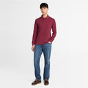 Timberland Ανδρική Μπλούζα Ls Millers River Pique Polo TB0A6VD2648 Μπορντό