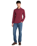 Timberland Ανδρικό Μακρυμάνικο Polo Millers River TB0A6VD2648 Μπορντό