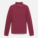 Timberland Ανδρική Μπλούζα Ls Millers River Pique Polo TB0A6VD2648 Μπορντό