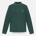 Timberland Ανδρική Μπλούζα Ls Millers River Pique Polo TB0A6VD2317 Πράσινο