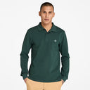 Timberland Ανδρική Μπλούζα Ls Millers River Pique Polo TB0A6VD2317 Πράσινο