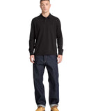 Timberland Ανδρικό Polo Μακρυμάνικο Millers River Pique TBC0YHBE001 Μαύρο