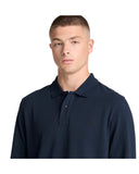 Timberland Ανδρικό Polo Μακρυμάνικο Millers River Pique TBC0YHBE433 Μπλε