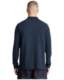 Timberland Ανδρικό Polo Μακρυμάνικο Millers River Pique TBC0YHBE433 Μπλε