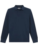 Timberland Ανδρικό Polo Μακρυμάνικο Millers River Pique TBC0YHBE433 Μπλε