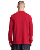 Timberland Ανδρικό Polo Μακρυμάνικο Millers River Pique TBC0YHBEAI7 Κόκκινο
