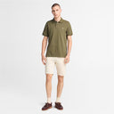 Timberland Ανδρική Μπλούζα SS Millers River Pique Polo TB0A6VDP-A58 Λαδί