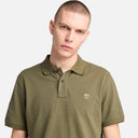 Timberland Ανδρική Μπλούζα SS Millers River Pique Polo TB0A6VDP-A58 Λαδί