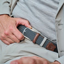 La Boucle Ανδρική Ζώνη Πλεκτή New York  B10-100970  Grey