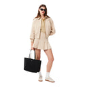 Lacoste  Γυναικεία Τσάντα Διπλής Όψης Anna Tote NF2142AA-Α91 Black-Beige