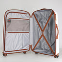 Βαλίτσα μεγάλη με ρόδες Newcom N1488 PC 78x30,5x 52 cm white