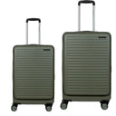 Βαλίτσες σετ Newcom (ABS+PC) μεσαία μεγάλη N1605 67x27x45 cm + 78x31x52 cm green