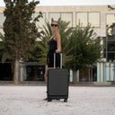 Βαλίτσα μεσαία 20 κιλών Newcom N1605 (ABS+PC) 67x27x45 cm dark grey