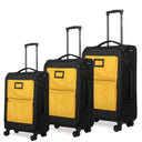 Βαλίτσες Υφασμάτινες Newcom N1618 σετ τριάδα 45x34,5x18 cm + 58x39,5x19,5 cm + 69x44,5x22,5 cm yellow