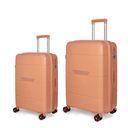 Βαλίτσα σκληρή Newcom N1595 (PP) μεσαία μεγάλη 66x25,5x43x5 cm + 75,5x29,5x45,5 cm Σομόν