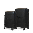 Βαλίτσα σκληρή Newcom N1595 (PP) μεσαία μεγάλη 66x25,5x43x5 cm + 75,5x29,5x45,5 cm μαύρο