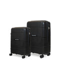 Βαλίτσα σκληρή Newcom N1595 (PP) μικρή μεσαία 55,5x23x34,5 cm + 66x25,5x43x5 cm μαύρο