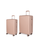 Βαλίτσες σετ Newcom N1490 (ABS+PC) μικρή μεσαία 55x22x38 cm + 69,5x27x47 cm ροζ