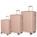 Σετ 3 βαλίτσες Newcom N1490 (ABS+PC) (σετ 3 τεμαχίων) 55x22x38 cm + 69,5x27x47 cm + 79x31x54 cm ροζ