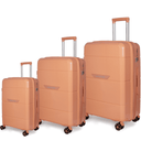 Βαλίτσα σκληρή Newcom N1595 (PP) μεσαία μεγάλη 66x25,5x43x5 cm + 75,5x29,5x45,5 cm Σομόν