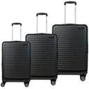 Σετ 3 βαλίτσες Newcom ABS+PC σετ 3 τεμαχίων N1605 55x23,5x34 cm + 67x27x45 cm + 78x31x52 cm dark grey