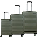 Σετ 3 βαλίτσες Newcom ABS+PC σετ 3 τεμαχίων N1605 55x23,5x34 cm + 67x27x45 cm + 78x31x52 cm green