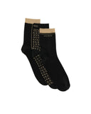 Guess Γυναικείες Κάλτσες Glam Lurex 3 pack O6BG05K7319-FMKD Μαύρο