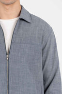 Vittorio Ανδρικό Πουκάμισο Overshirt 300-25-PARMA Indigo Ραφ