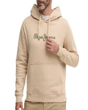 Pepe Jeans Ανδρικό Φούτερ Με Κουκούλα New Joe Hoodie PM582716-840 Μπεζ