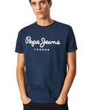Pepe Jeans Ανδρικό T-shirt Original Stretch PM508210-595 Μπλε