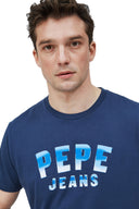 Pepe Jeans Ανδρική Μπλούζα T-Shirt Graham PM507762-583 Navy