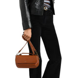 Pepe Jeans Γυναικεία Τσάντα Ώμου Idoia Hexia PL0300216-869 Καφέ