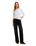 Pepe Jeans Γυναικεία Μπλούζα Μακρυμάνικη New Virginia PL505203-800 Λευκό