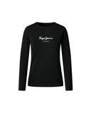 Pepe Jeans Γυναικεία Μπλούζα Μακρυμάνικη New Virginia PL505203-999 Μαύρο