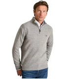 Navy & Green Ανδρικό Πλεκτό Half Zip 24AR.958/LZ.4 Beige Grey