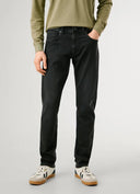 Pepe Jeans Παντελόνι Ανδρικό Slim Fit Mid-Rise Jeans Track PM20738989FG4 Μαύρο