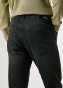 Pepe Jeans Παντελόνι Ανδρικό Slim Fit Mid-Rise Jeans Track PM20738989FG4 Μαύρο