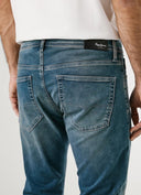 Pepe Jeans Παντελόνι Ανδρικό Slim Fit Mid-Rise Jeans Track PM2073898AE-000 Μπλε