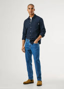 Pepe Jeans Παντελόνι Ανδρικό Straight Fit Mid-Rise Jeans Cash PM20839584CB2 Μπλε